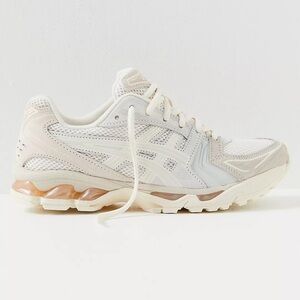 ASICS Women's Cream and White Sneakers